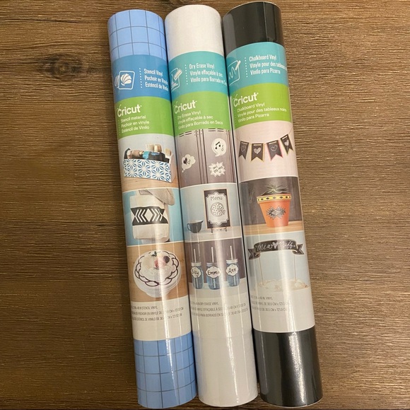 Cricut Other Bundle Of 3 Cricut Vinyl Rolls Poshmark